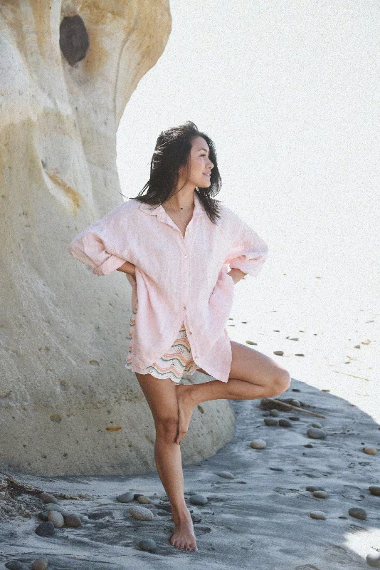 The Palma Shirt // Blush Confident Women's High - fashion