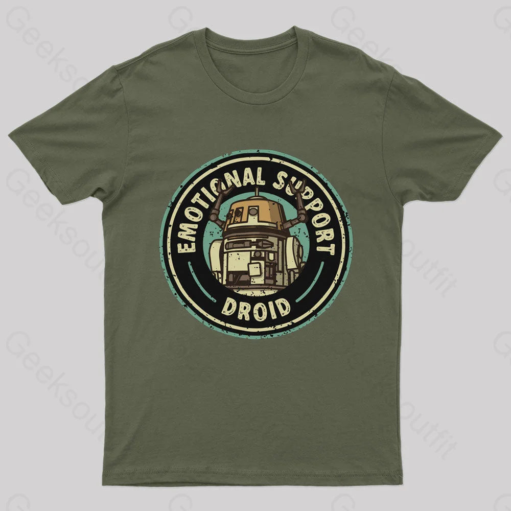 Emotional Support Droid Geek T-Shirt Dapper Women's 1920S