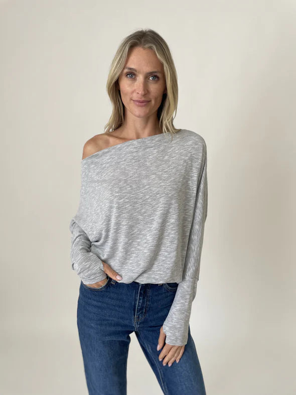 The Anywhere Top Lurex Minimalist Women's Casual