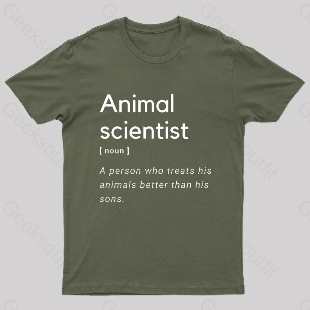 Animal Scientist Definition Geek T-Shirt Refined Women's 