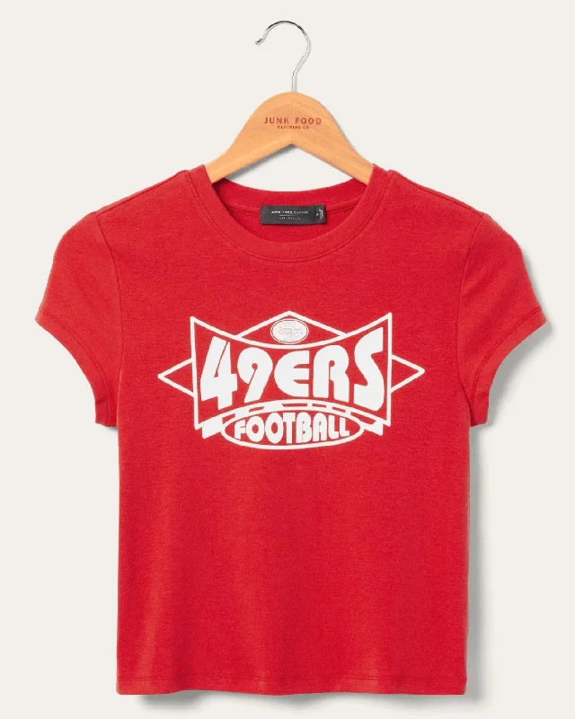 49ers Baby Tee Dapper Women's Bow - adorned