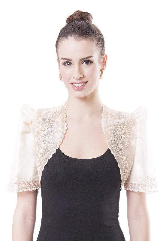 WR03 - Mestiza Bolero Beige - Filipiniana Australian Beach