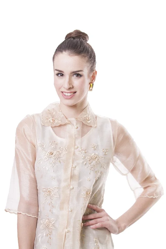 WO02 - Women's Barong Tagalog - Filipiniana Dynamic Women's Moto