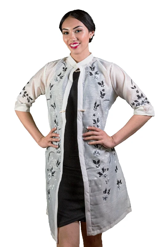 WZ01 - Women's Hand-Painted Blazer Earthy Women's 
