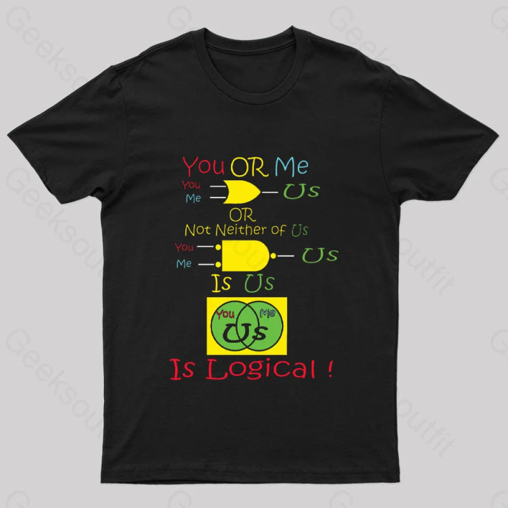 You Or Me Is Us Nerd T-Shirt Business