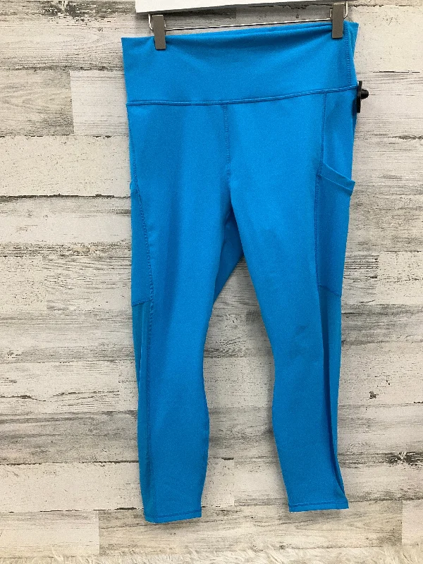 Athletic Leggings By Fabletics In Blue, Size: Xl Confident Women's High - fashion