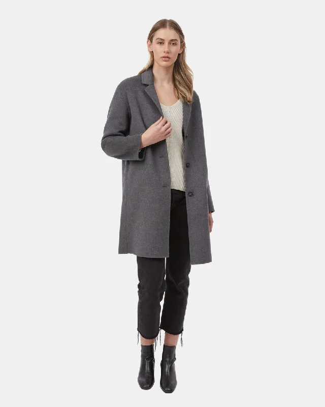 Wool Longline Coat Confident Women's High - fashion