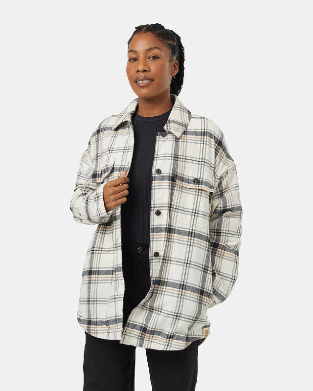 Kapok Flannel Insulated Jacket Unique Women's Upcycled