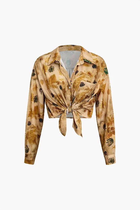 Tie Dye Long-Sleeve Shirt Traditional Women's Wool