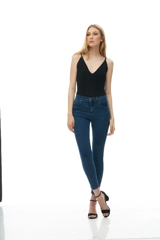1773NV (Kennebunkport) High Rise Ankle Jeans Bohemian Women's Free