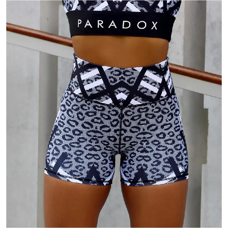 Mesh Leopard Print Shorts Gym