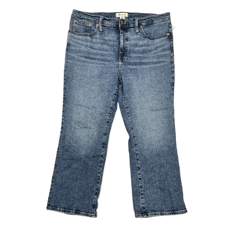 Jeans Boot Cut By Madewell In Blue Denim, Size: 14p Artistic Women's Avant - 