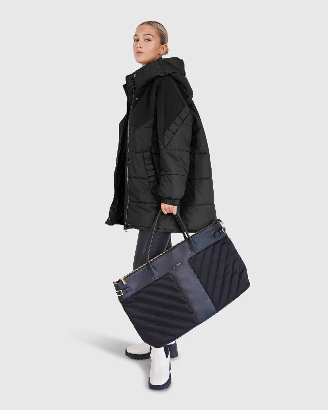Say It Again Quilted Jacket - Black Confident Women's Power