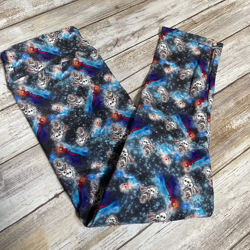 Frozen Leggings Monochromatic Office Style
