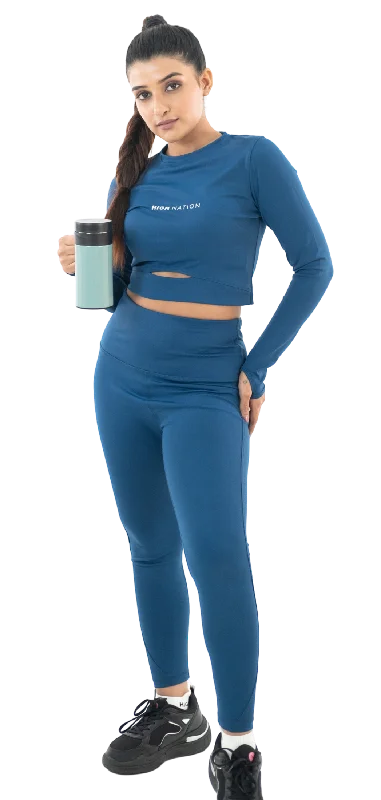 AirForce Blue Active Co-ord Set Tough Women's Military - inspired