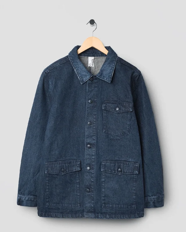 Relaxed Denim Work Jacket Indigo Wash Relaxed Women's Beachy