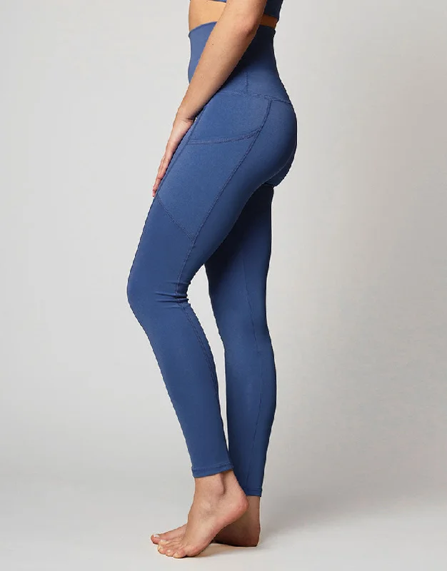 Empower Pocket Legging Cornflower Unique Women's Upcycled