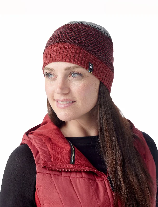 Popcorn Cable Beanie, Currant Heather Artistic Women's Avant - 