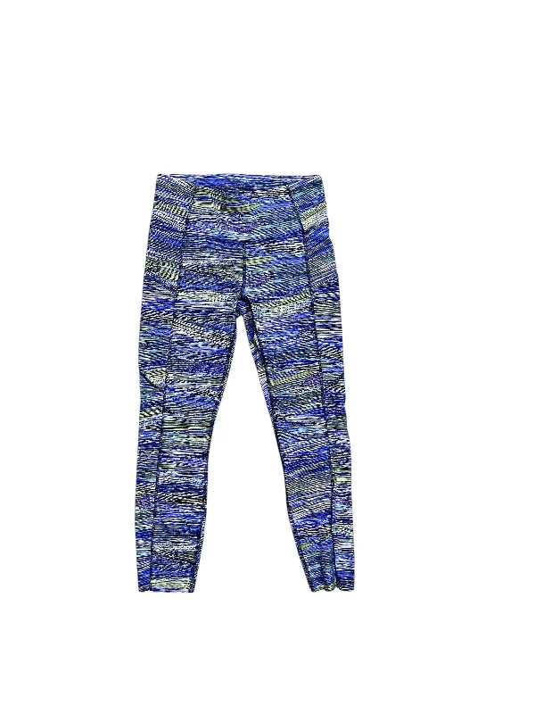 Athletic Leggings Capris By Lululemon In Blue, Size: 8 Laid - back Women's Vibe