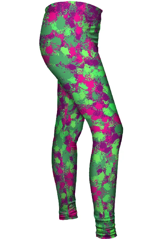 Paint Splatter Madness Green Pink Adventure