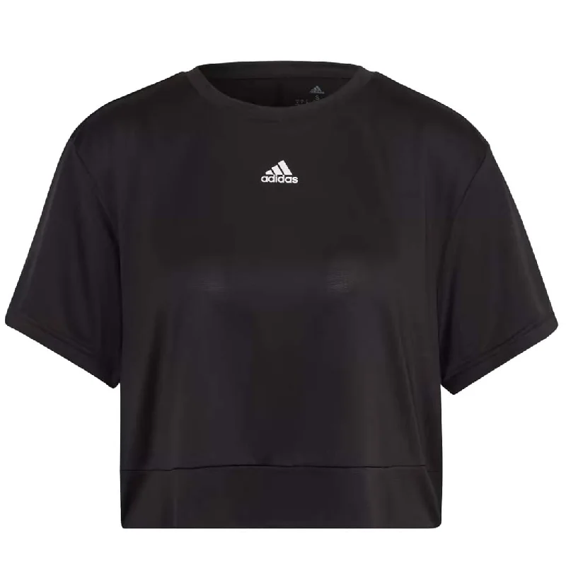 adidas - Women's Aeroready Studio Crop T-Shirt (HD8943) Cashmere