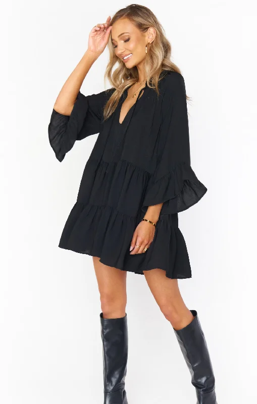 Viola Mini Dress ~ Black Streetwear Style for 
