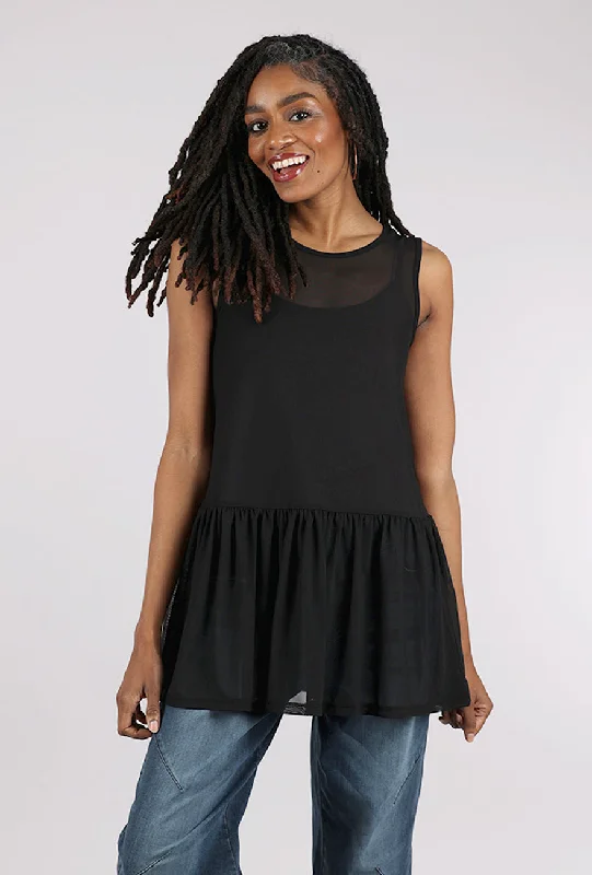 Mercer Mesh Top, Black Feminine Women's Soft 