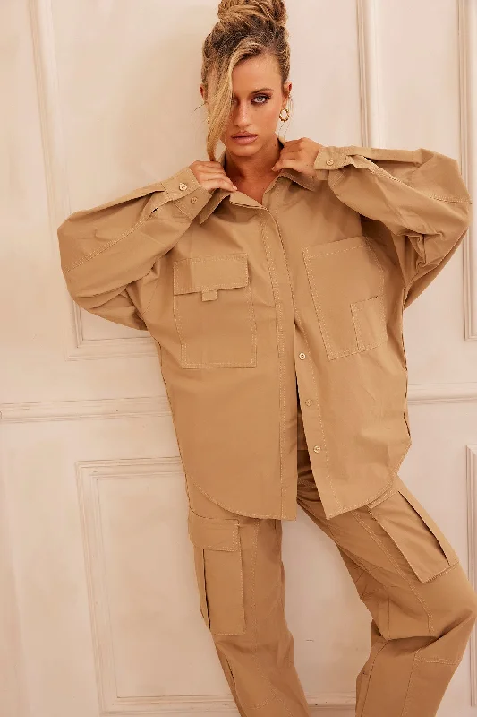 Dreamweaver Shirt - Sand Trendy Women's 