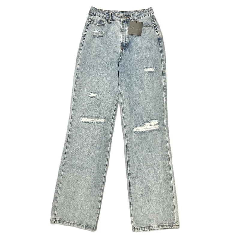 Jeans Straight By Le Lis In Blue Denim, Size: S Earthy Women's Hemp - based