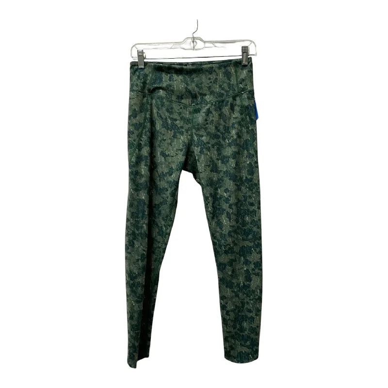 Athletic Leggings By Zella In Green, Size:M Cool Women's Distressed