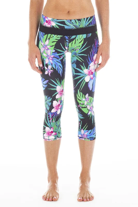 Wild Orchid | Lani Workout Capris Earthy Women's Hemp - based