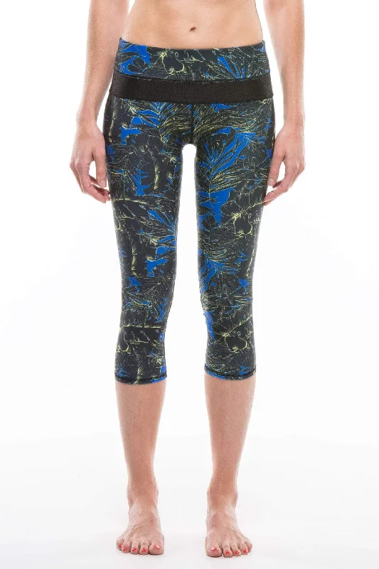 Midnight Jungle | Lani Workout Capri Edgy Women's Punk