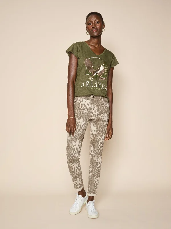 Mos Mosh Chocolate Chip Regular Bradford Camo Pants Dapper Women's Bow - adorned