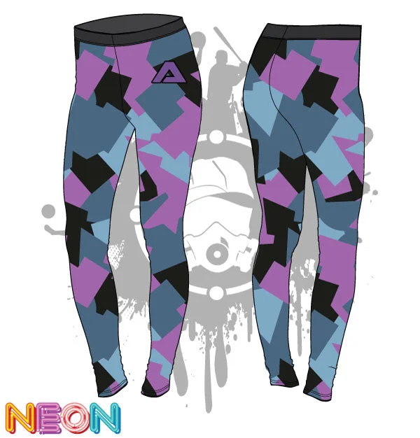 Geometric Camo Pattern Womens Leggings Artistic Women's Avant - 