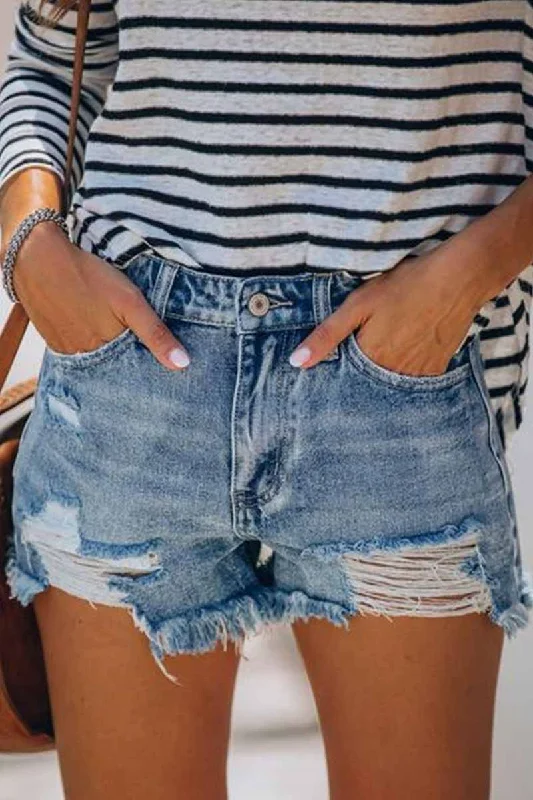 KittenAlarm - Blue Loose With button Jeans purpose