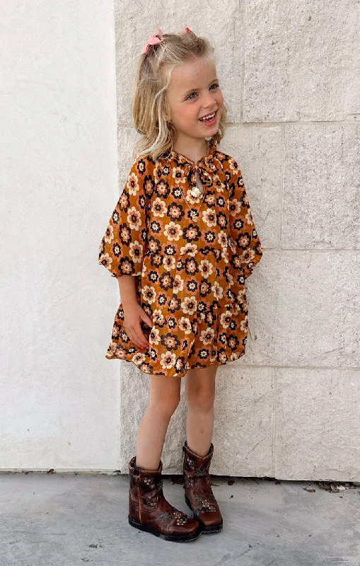 Little Birdie Dress ~ Aurora Floral Dapper Women's Bow - adorned