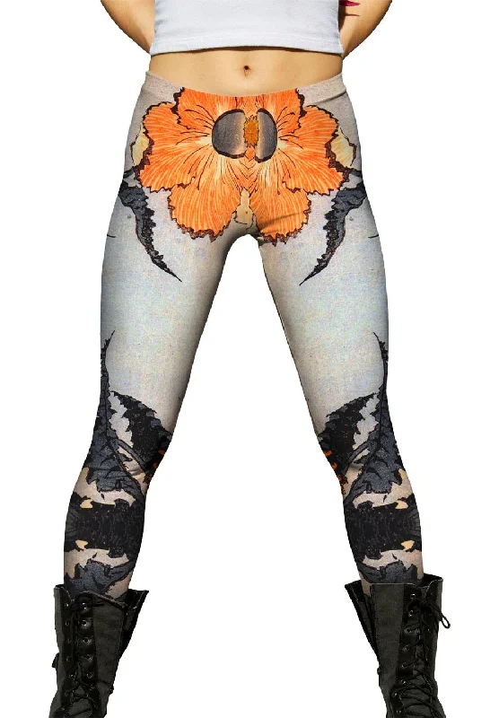 Katsushika Hokusai - "Poppy" Bold Women's Animal Print