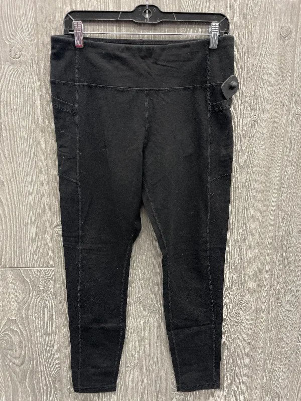 Athletic Leggings By Athletic Works In Black, Size: L Refined Women's Velvet