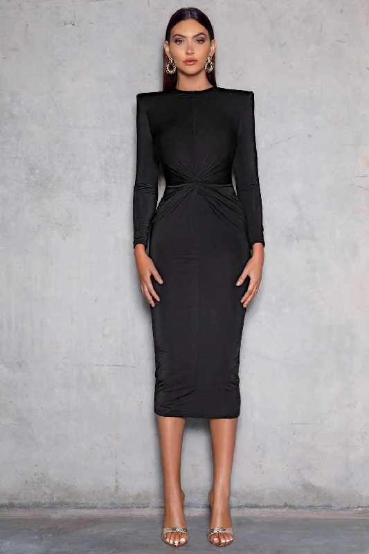 Penny Dress - Black Feminine Women's Soft 