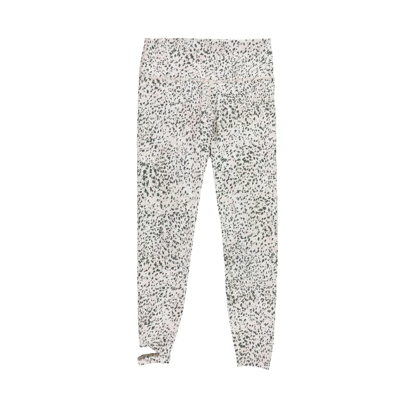n:philanthropy Womens Leopard Compression Athletic Pants, Beige, Small garde