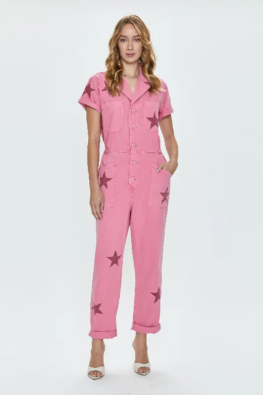 Grover Short Sleeve Field Suit - Royal Flamingo Gym