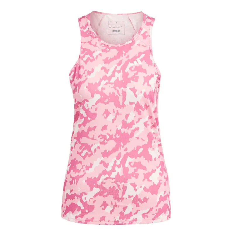 adidas - Women's Own The Run AOP Tank (HR9976) Sustainable Organic