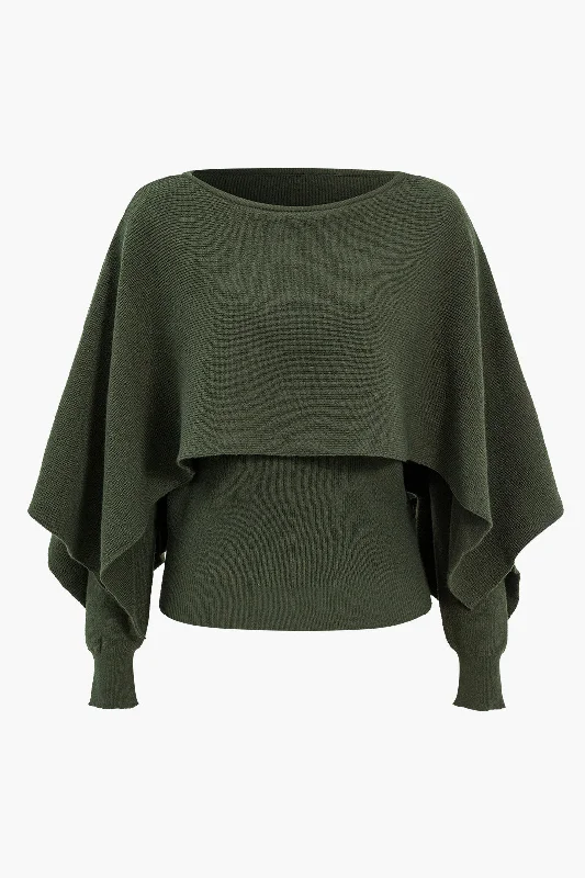 Asymmetrical Long-Sleeve Top Laid - back Women's Vibe