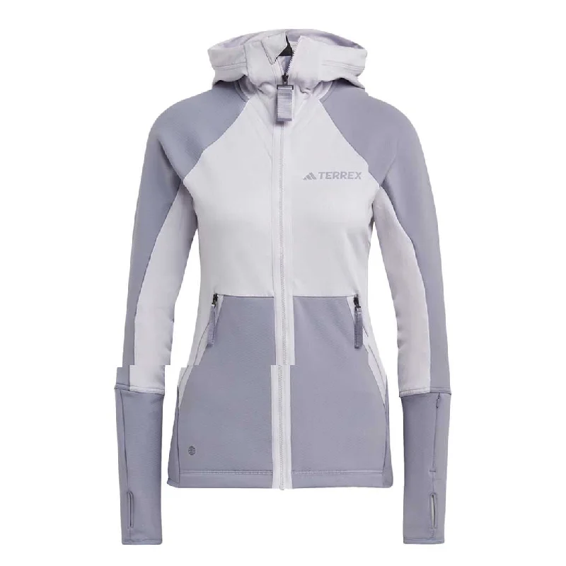 adidas - Women's Terrex Flooce Hooded Jacket (HU1851) Trendy Women's Oversized