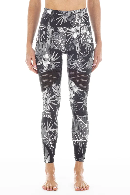 Taro Leaf | Moana Activewear Leggings Geometric