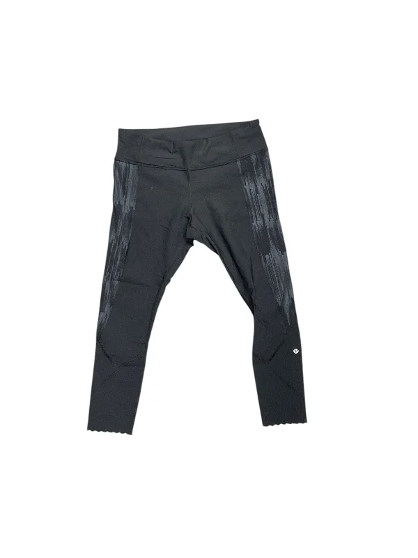 Athletic Leggings Capris By Lululemon In Black, Size: 12 Tough Women's Military - inspired