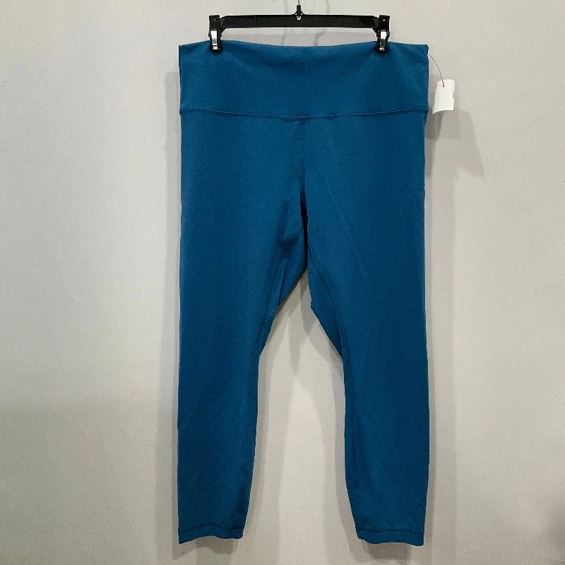 Athletic Leggings By Lululemon In Blue, Size: 14 Adventure