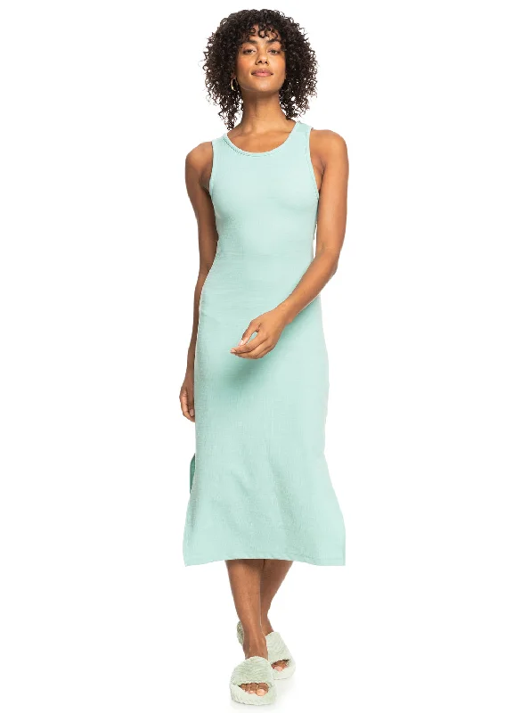 Good Keepsake Midi Dress - Blue Surf Sophisticated Women's Tailored