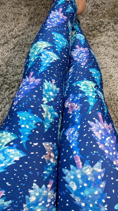 Christmas Tree Leggings Earthy Women's 