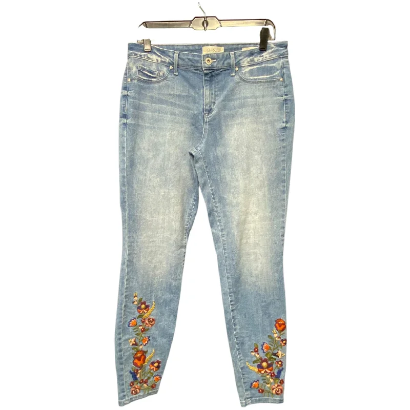 Jeans Skinny By Jessica Simpson In Floral Print, Size: 12 Sporty Women's Athleisure 